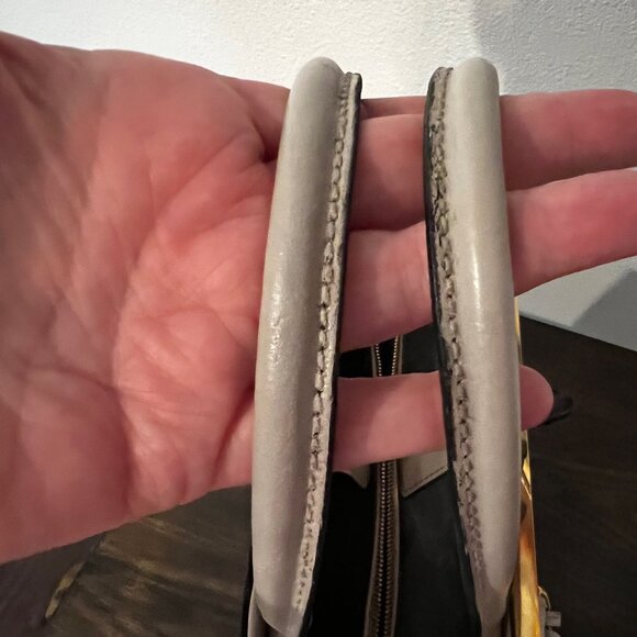 Fendi 2Jours Monster Tote in Black/Coral/Lilac/Taupe Leather - Picture 4 of 9